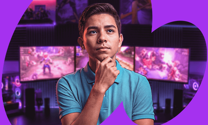 imagen de un joven agarrandose el menton